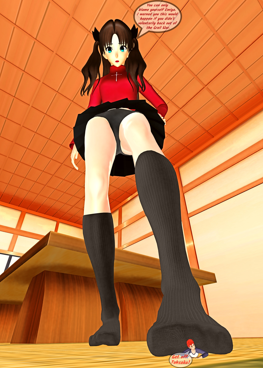 “Rin Toe-Saka #Giantess #shrinking #shrunk #macrophilia #巨人 #tiny #small #f...