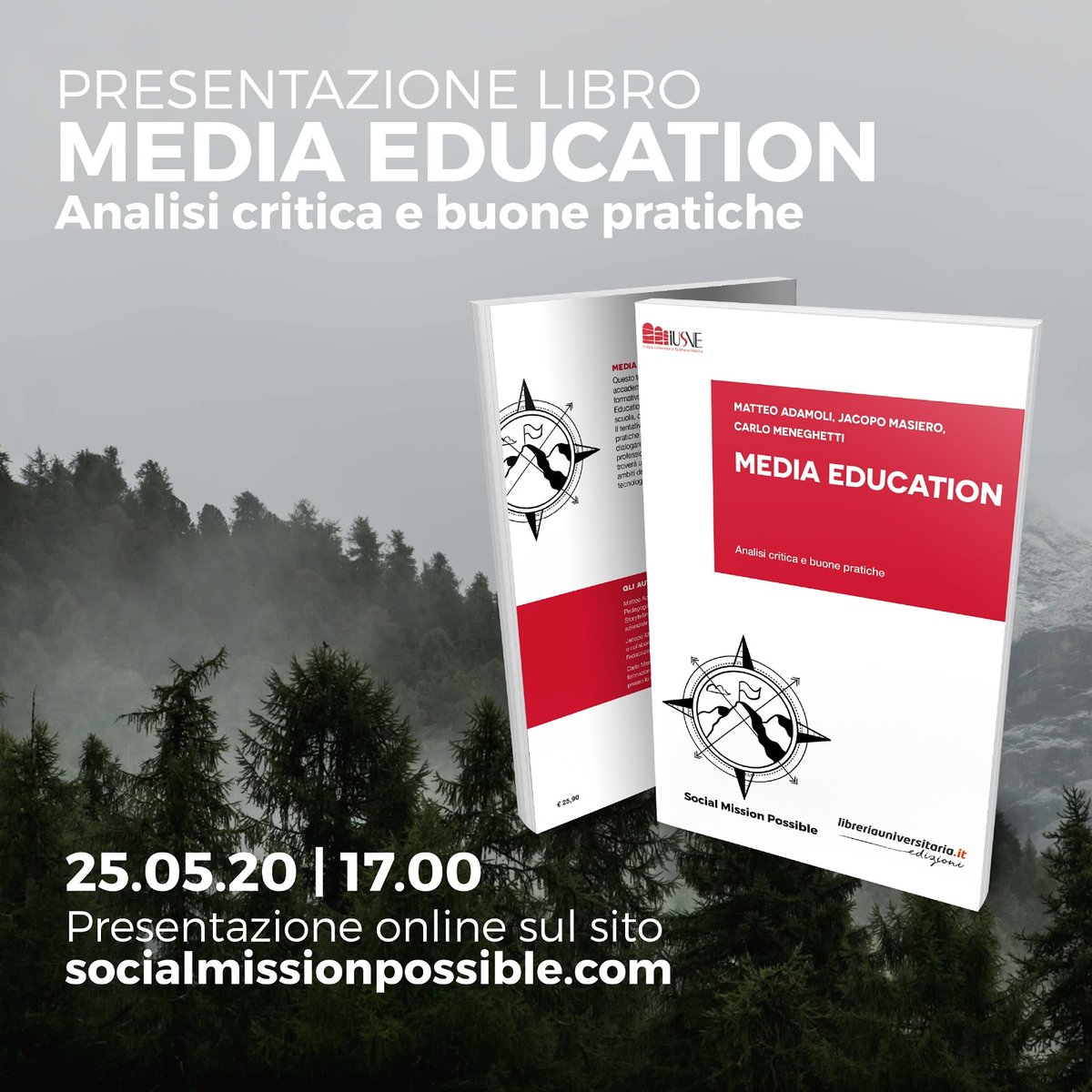Vi aspettiamo!
<a href="/IUS_VE/">IUSVE - Istituto Universitario Salesiano Venezia</a>
<a href="/matteoadamoli/">Matteo Adamoli</a>
<a href="/JacopoMasiero/">Jacopo Masiero</a>
<a href="/GiacopiniNicola/">Nicola Giacopini</a>