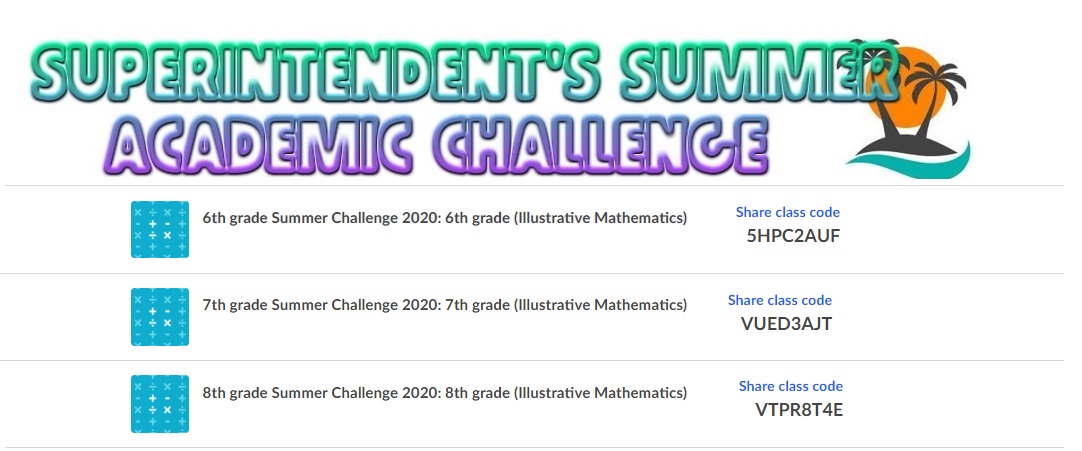 DesotoParish's tweet photo. 6th-8th graders-Have you learned some life skills this week yet?  Make sure to select options from the life skills challenge.  Also join your Khan Academy class for the Superintendent's Summer Challenge. 6th Grade Code:5HPC2AUF, 7th grade Code:VUED3AJT, 8th Course Code:VTPR8T4E https://t.co/7higmNXJSb