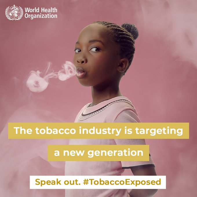KETCA254's tweet photo. Globally, #Tobacco kills millions of people annually and #tobacco industry is actively targeting to recruit a new generation.
This #WorldNoTobaccoDay let’s commit to #SpeakOut. #TobaccoExposed
#TurnDownTobacco #ProtectGenerations #SayNoToTobacco
@IILAinfo
@Consumers_Kenya https://t.co/qoOjnzZPt9