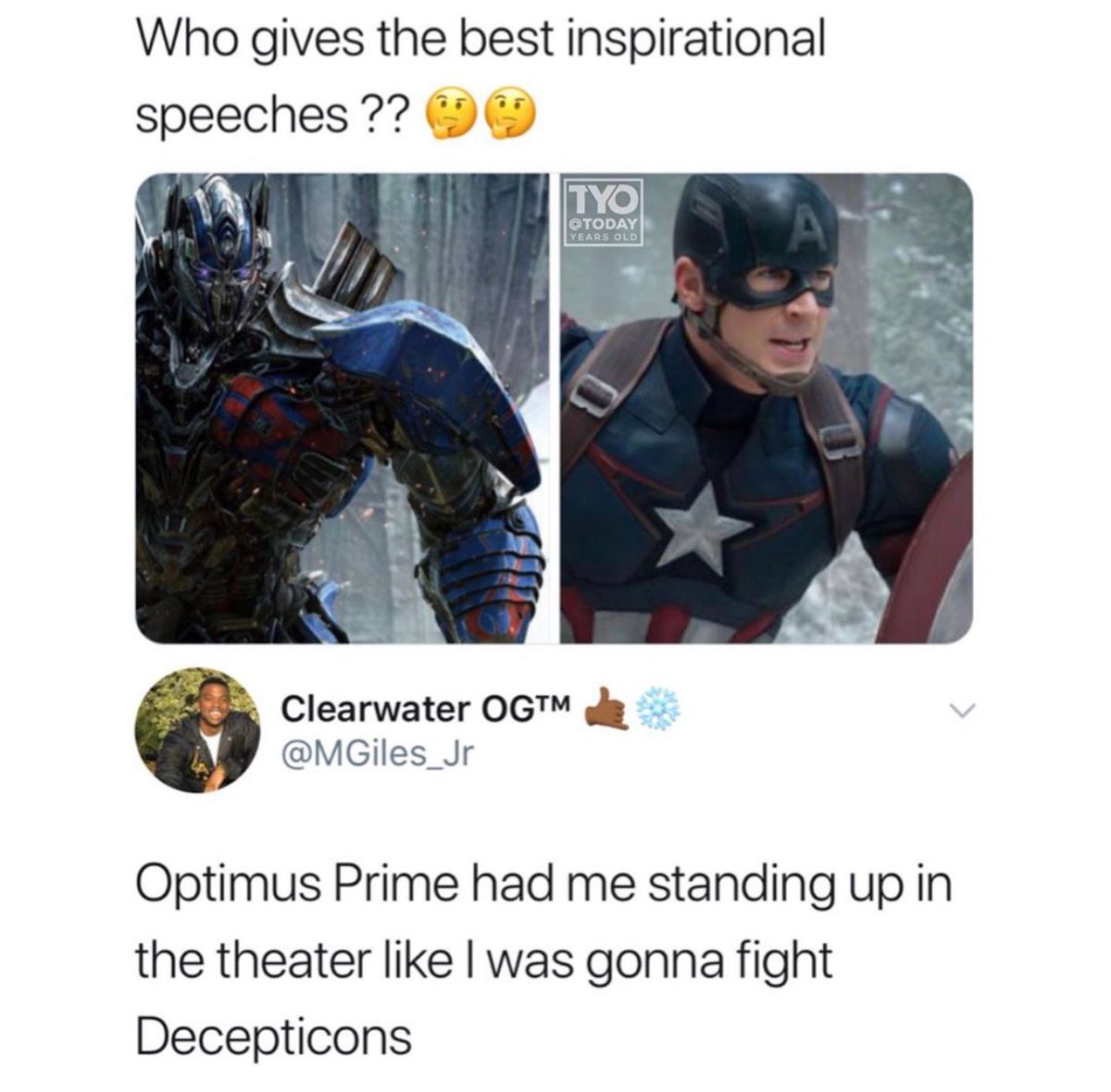 inextjeneration's tweet photo. Who would you rather get a morning inspo speech from to get you motivated for the day? 😂 https://t.co/G6zH2Z8gtA