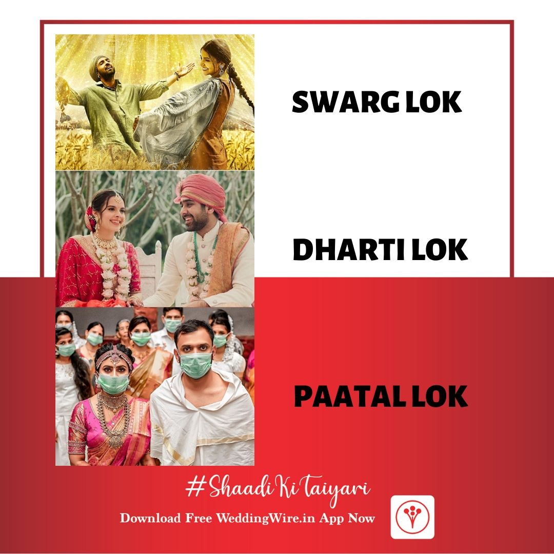 weddingwire_in's tweet photo. BRB, grabbing a box of tissues to wipe away them tears all thanks to #CoronaVirus ๐ญ
.
โTag someone with whom you would want to watch the show ๐
@AnushkaSharma's #PaatalLok on @PrimeVideo is giving us major #memegoals! #Wedding #Covid19 #Bollywood #AnushkaSharma #Memes https://t.co/IRRrUkJ8Hs