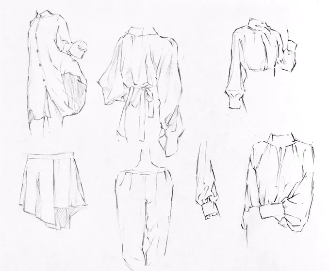 シワってシルエットが悪いと上手く描けないんだなって思いました
#模写練習 