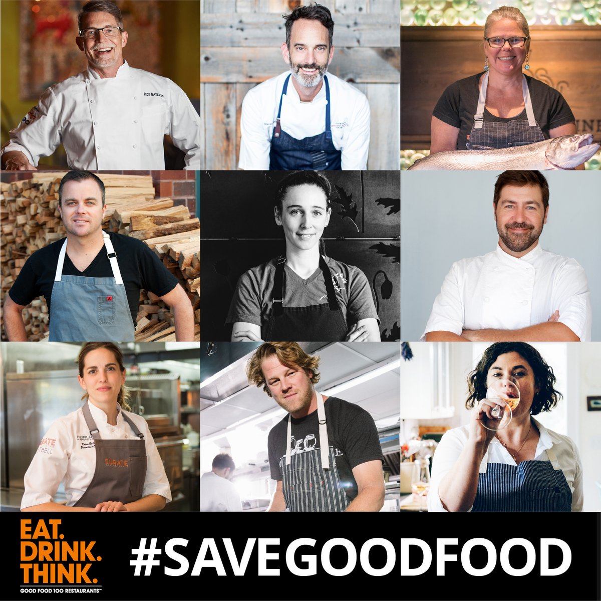 goodfood100list's tweet photo. Wondering what you can do to #savegoodfood in a post COVID world? Join our weekly, virtual dinner discussions in June and find out. Panelists include @Rick_Bayless @chefkatiebutton @MillerUnionChef @MikeLata and more! Register for free here: https://t.co/K8ckUKqlSl https://t.co/YbchuAgfOY