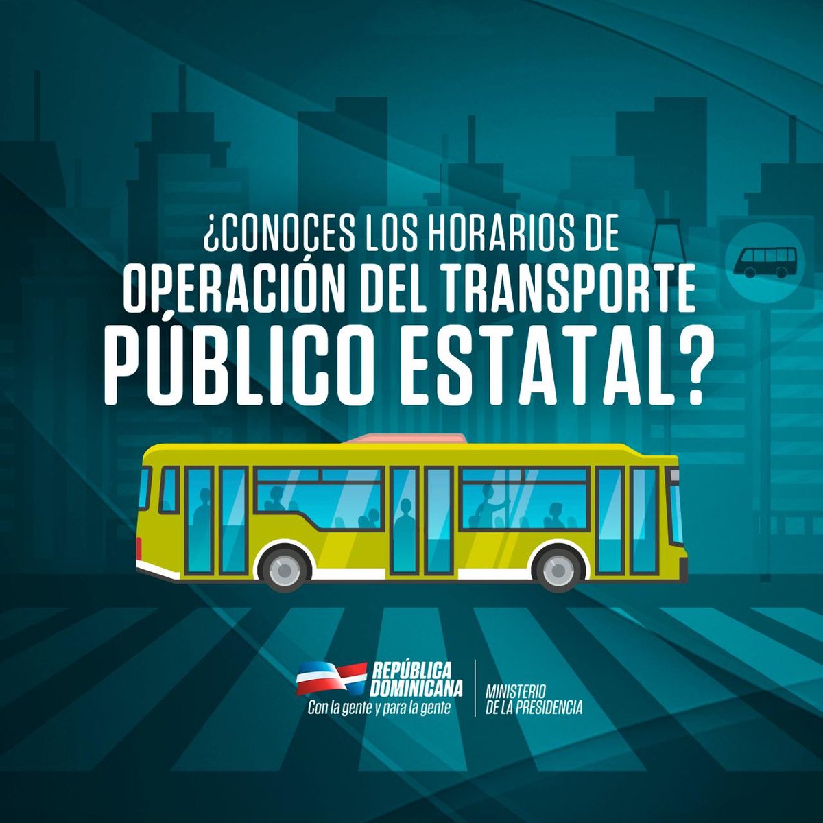 RepDigitalDO's tweet photo. Antes de salir de casa, conoce el horario de operación del transporte público. Recuerda que estará operando al 30% de su capacidad y es obligatorio mantener la distancia, usar mascarillas y no conversar al hacer uso del mismo. ¡Cuida tu salud y la de los demás!

#RepúblicaDigital https://t.co/gfwukk76Kx