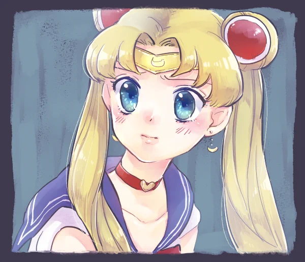 うまれてはじめてしっかり描いた人型の絵がセーラームーンだったなあ～!すごいたくさん描いたし塗ったと思う。懐かしい 