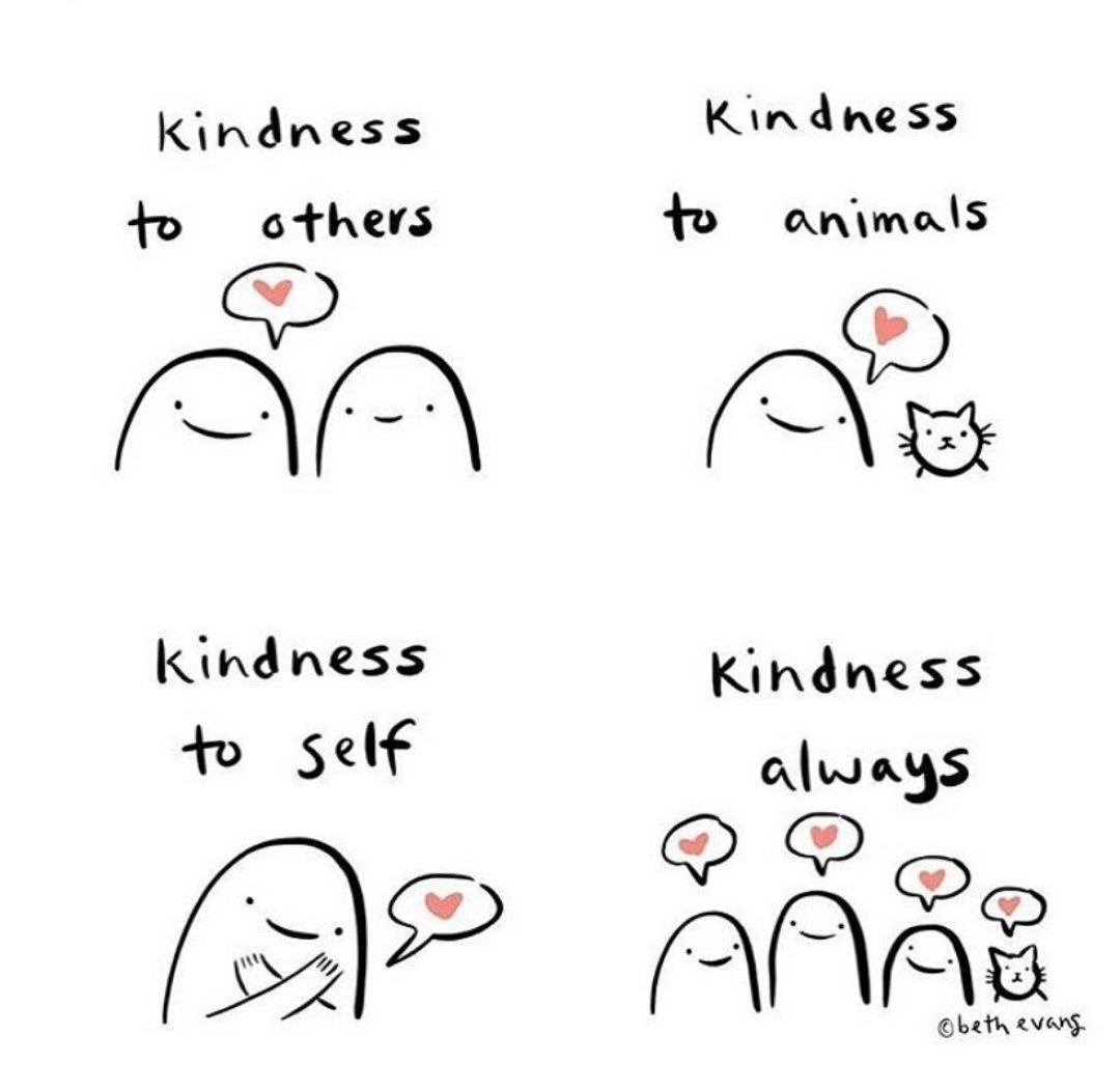 NetwrkWellbeing's tweet photo. Kindness matters, always. 

We've reflected on the theme of mental health &amp; kindness on our blog: https://t.co/zuB7fzzmya

#MentalHealthAwarenessWeek2020
#MentalHealthAwarenessWeek #KindnessMatters #mentalhealth

Image via: https://t.co/UjDV3Q5RmM https://t.co/4RqOJpontz
