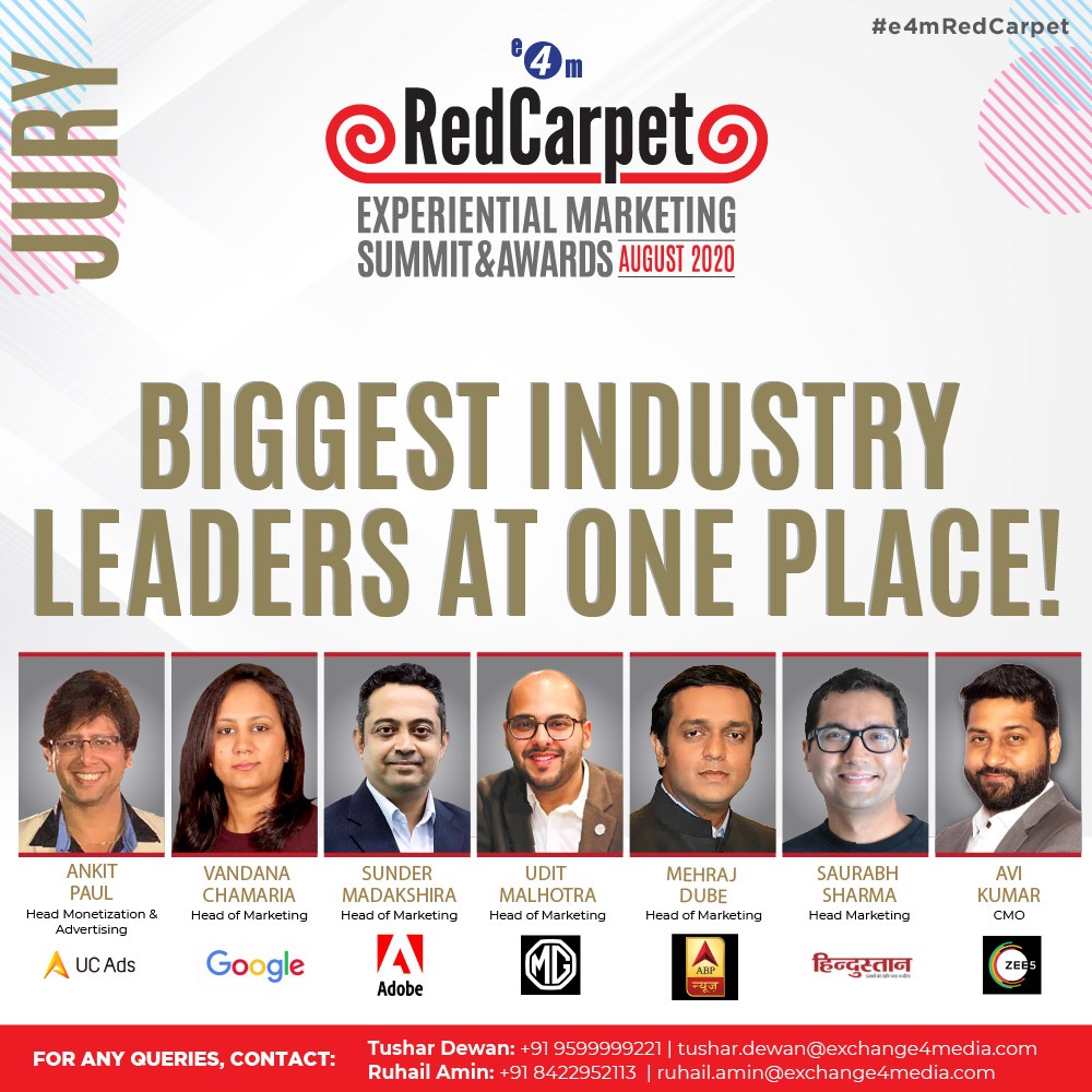 e4mevents's tweet photo. Some of the Biggest Industry Names In A Single Jury!

Showcase Your Best Campaigns and Work.

To Register https://t.co/EKNSe8jklv

#e4mredcarpet #experientialindustry #awards #campaigns #jury #bornforstage https://t.co/4Fwc4yjh6K