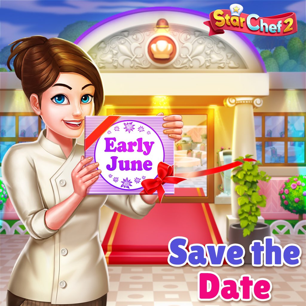 playstarchef2's tweet photo. Attention!⚠️They say everything Magical happens during the shimmery Summer 🌞 - and Star Chef 2 seconds that notion! Save the date. Star Chef 2 will be hitting the global stores Early June! Let's all toast to that in the comment section 🍾🥂 https://t.co/XbwTNqt2TK