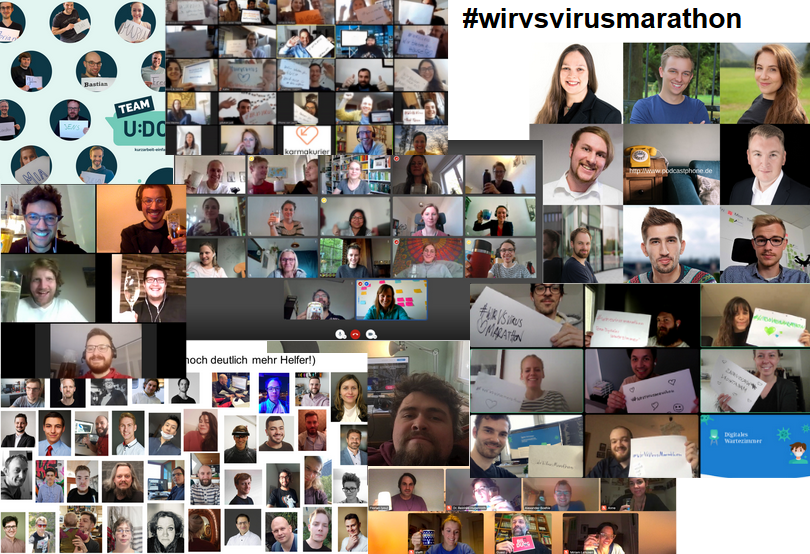 🔔 Der Livestream zum 2-monatigen #WirVsVirus Jubiläum startet in 2 Stunden. Lesen Sie die neuesten Nachrichten mit Team-Updates von:

@LokalKauf
@Print4LifeDE
#DigitalenWartezimmer
#TafelHilfe

Und kommen Sie bald zu uns auf die Party! #WirVsVirusMarathon bit.ly/3e9CVFL