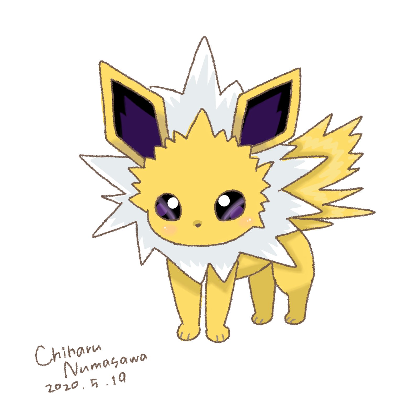 Twitter पर ぬまさわちはる イラストレーター サンダースも描きました ﾟvﾟ イラストレーター ポケモンイラスト イラスト好きさんと繋がりたい サンダース イラスト かわいいイラスト Pokemon T Co Zplf4r17kr Twitter