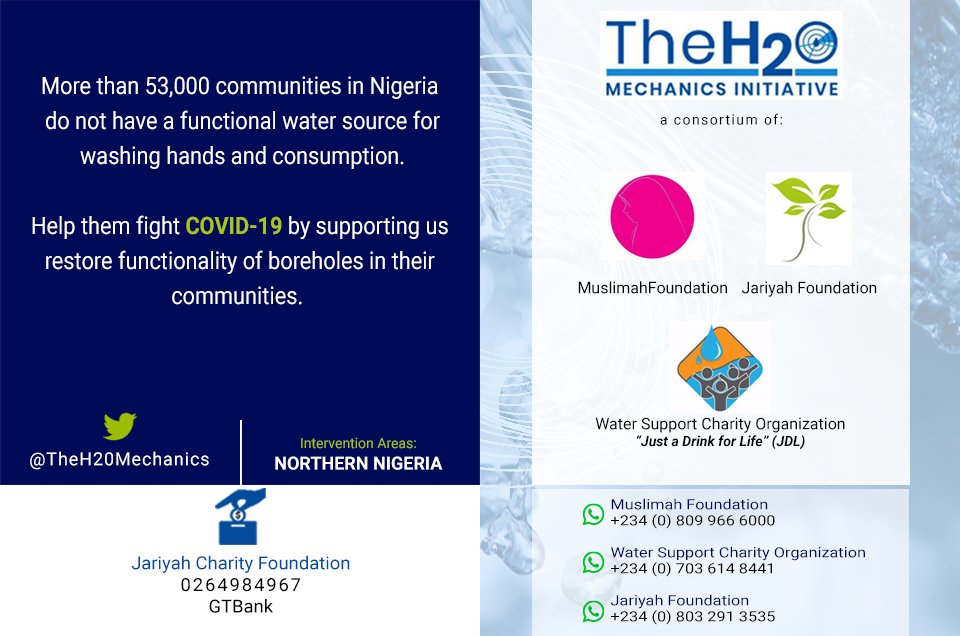 Consequently, we are supporting them by fixing non-functional boreholes to increase their access to safe #water. @WaterAidNigeria @FMWRNigeria @shadamufnse @WaterNGR @NIWRMC @charitywater @WorldBankWater @NCDCgov @DFIDNigeria @USAIDWater
