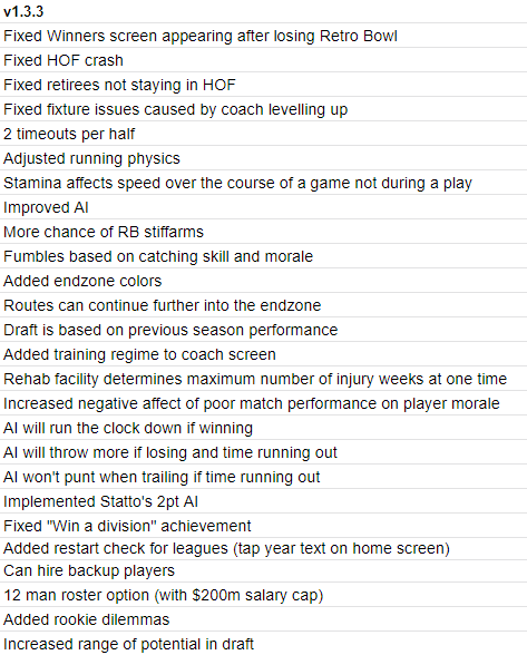 retro_bowl's tweet image. Update next week...