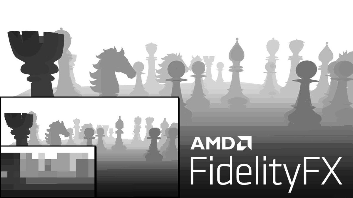 GPUOpen's tweet image. Did you know? #GPUOpen&apos;s compute-optimized #FidelityFX SPD accepts a user-defined average function that can be used to generate hierarchical depth buffers. 

Useful for many algorithms, including our very own FidelityFX SSSR! #gamedev 

See: gpuopen.com/fidelityfx-spd/