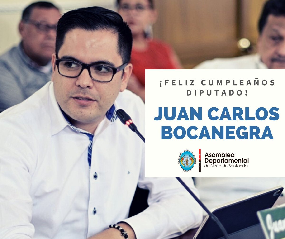 asambleaNdeS's tweet photo. Feliz cumpleaños diputado @juancbocanegra, de parte de todos sus compañeros de la asamblea, reciba un abrazo fuerte en esta fecha tan especial. https://t.co/L6aQcAhPly