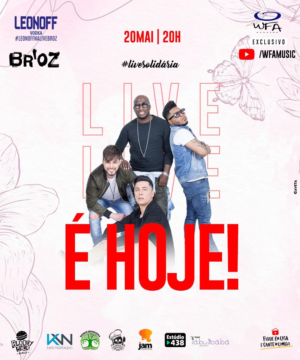 wfamusicoficial's tweet photo. É HOJE! às 20h Live do Br'oz EXCLUSIVO em nosso canal no @youtubebrasil , aproveite inscreva-se e ative 🔔 para receber a notificação. Na Bio tem o link do canal!
.
#WfaMusic #LiveDoBroz #ATrupe #ValorizeOMusico #GavetaOficial #Broz #POP #youtubelive #boyband #anos2000 #live https://t.co/PENaiaVm2S