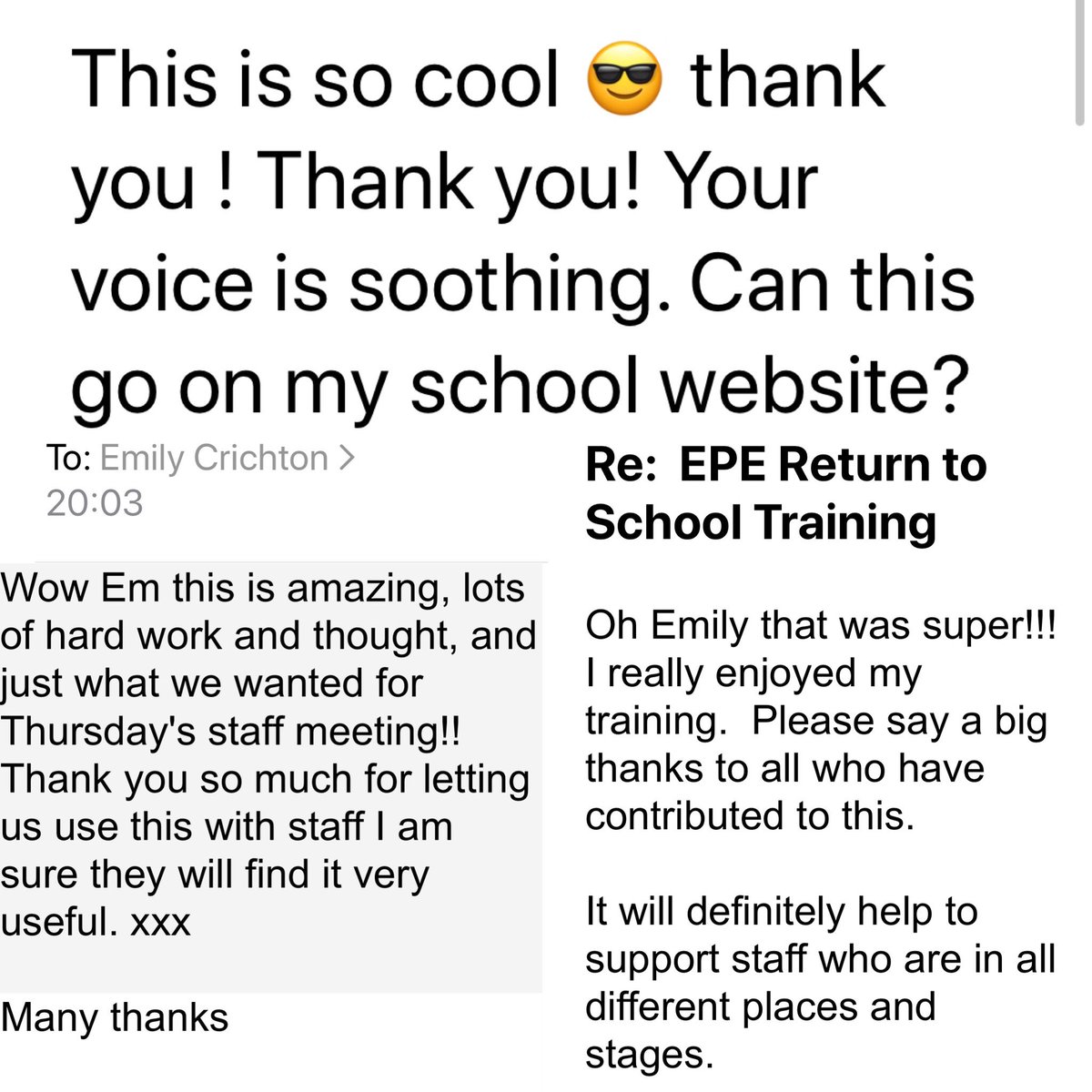EP4Everyone's tweet photo. We have been getting some wonderful feedback from our SLA settings on our training to support children and young people coming back to school. #twittereps https://t.co/TVNinLAgNo