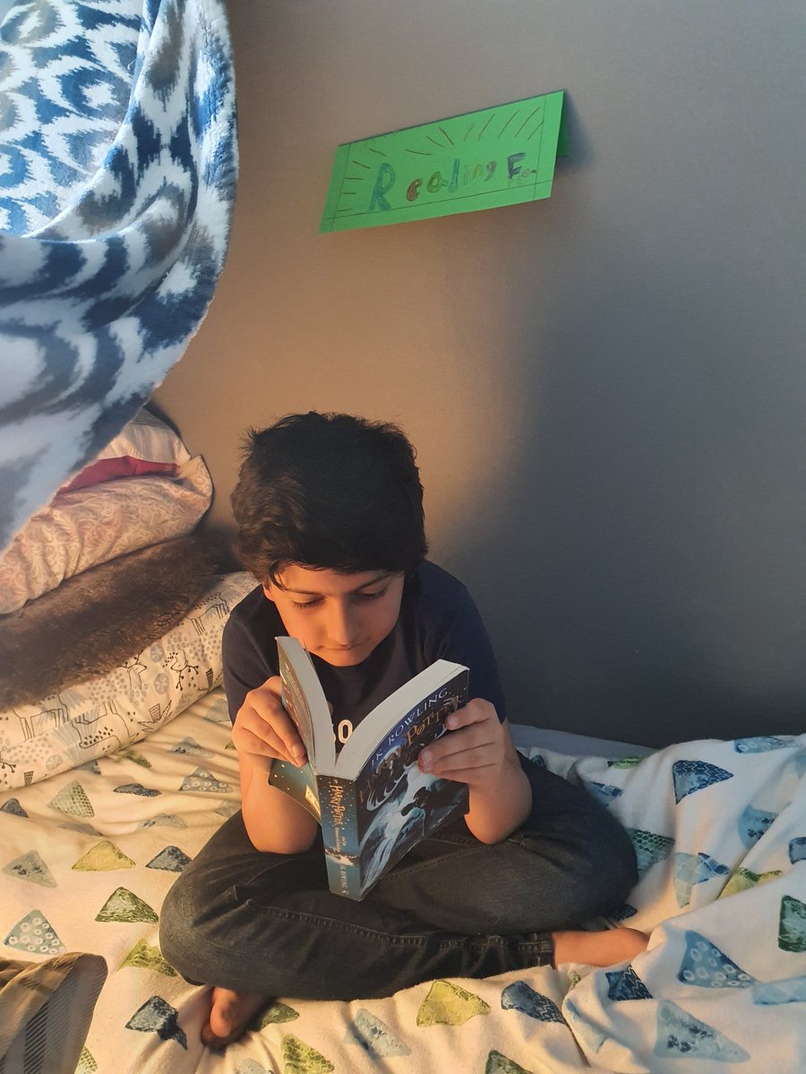drainykhan's tweet photo. Reading fort with some pillows and a cover @WestertonPri ππ #twittertask # today's challenge https://t.co/zuu5823ELj