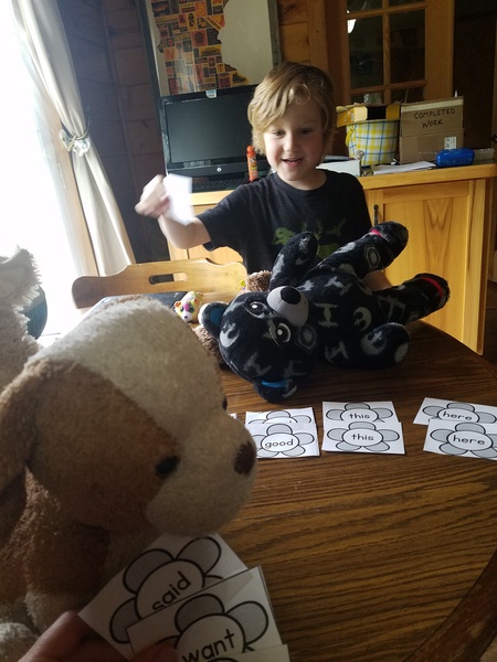 KinderWolfePack's tweet photo. Who doesn't love playing Go Fish to build fluency with our high-frequency words?  It looks like Lucas found a new extra friends to play with! https://t.co/GMSeyApFa6