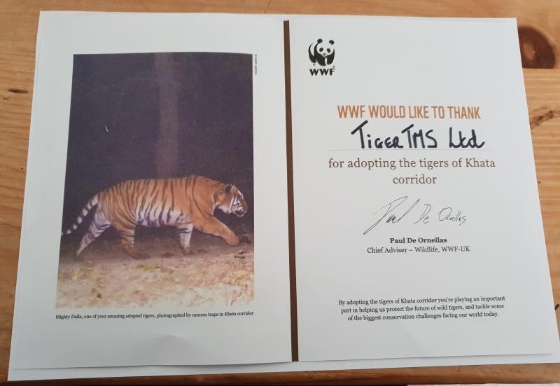 tigertms's tweet photo. In conjunction with the WWF (https://t.co/XNsCIWxlwJ) TigerTMS has adopted 35 endangered Tigers in the Khata Corridor in Nepal. #WWF #TigerTMS #endangeredspecies https://t.co/vu7u2jUpAK