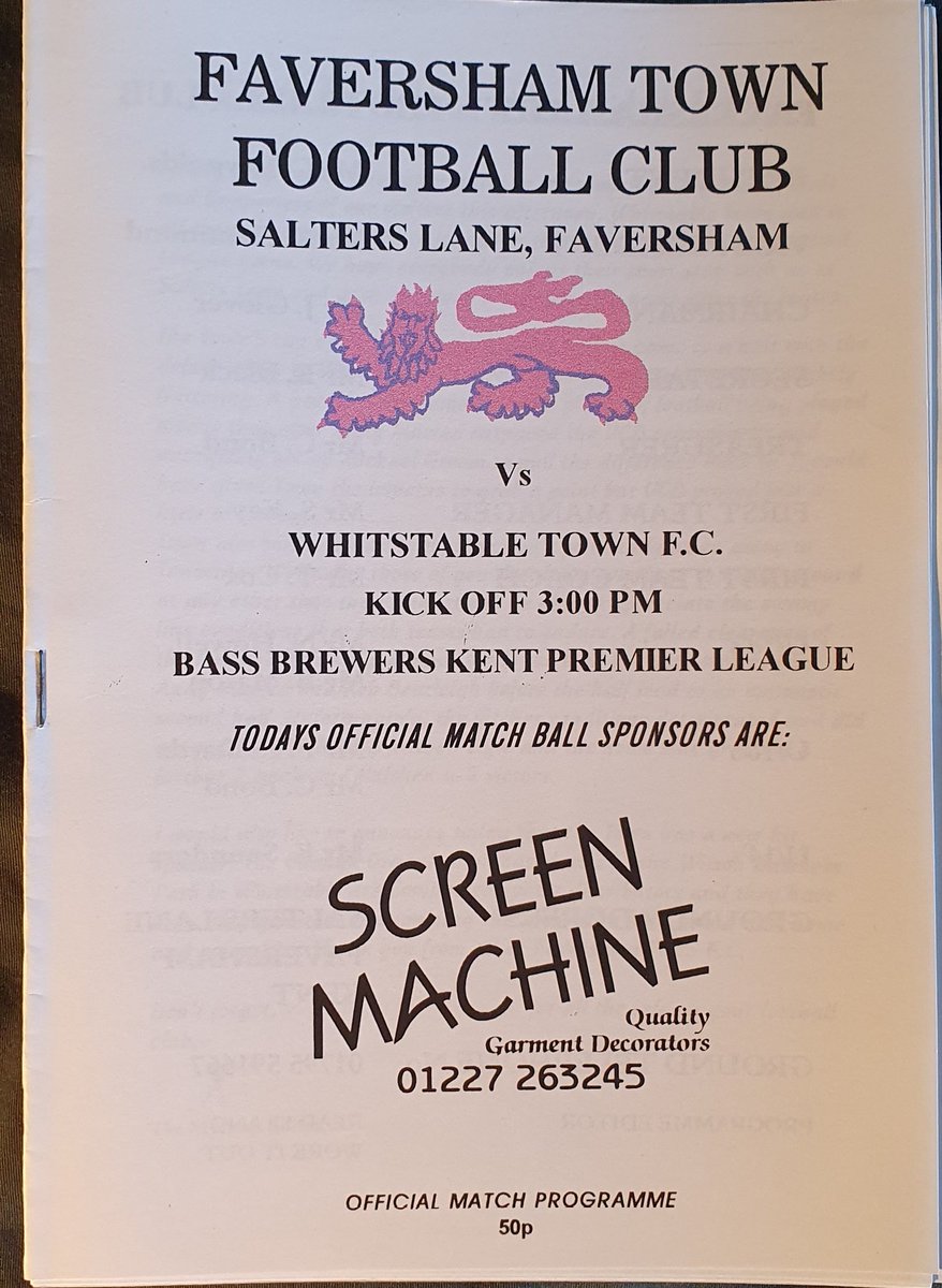 robtheobserver1's tweet photo. @NonLgeProgs @NonLeagueCrowd #FProgs @FavershamTownFC programmes including a Kent League derby match v @whitstabletown in February 2001 https://t.co/DDA4wfWl05