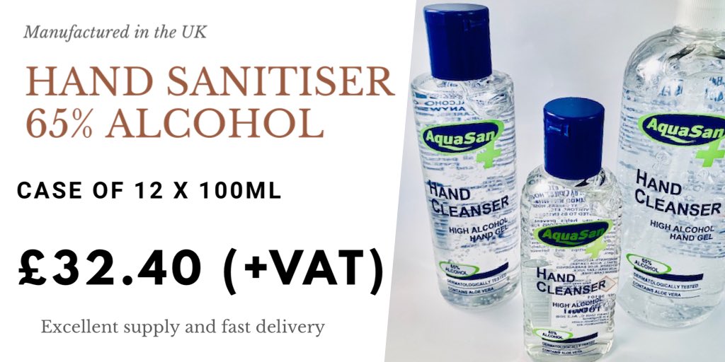 Get safely back to work, provide hand sanitiser. #covidsafe