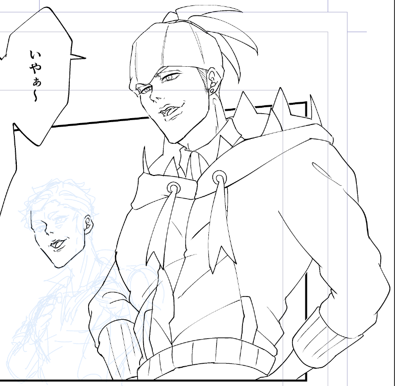 木花イケメンに描けた気がする!!!(自画自賛していくスタイル 