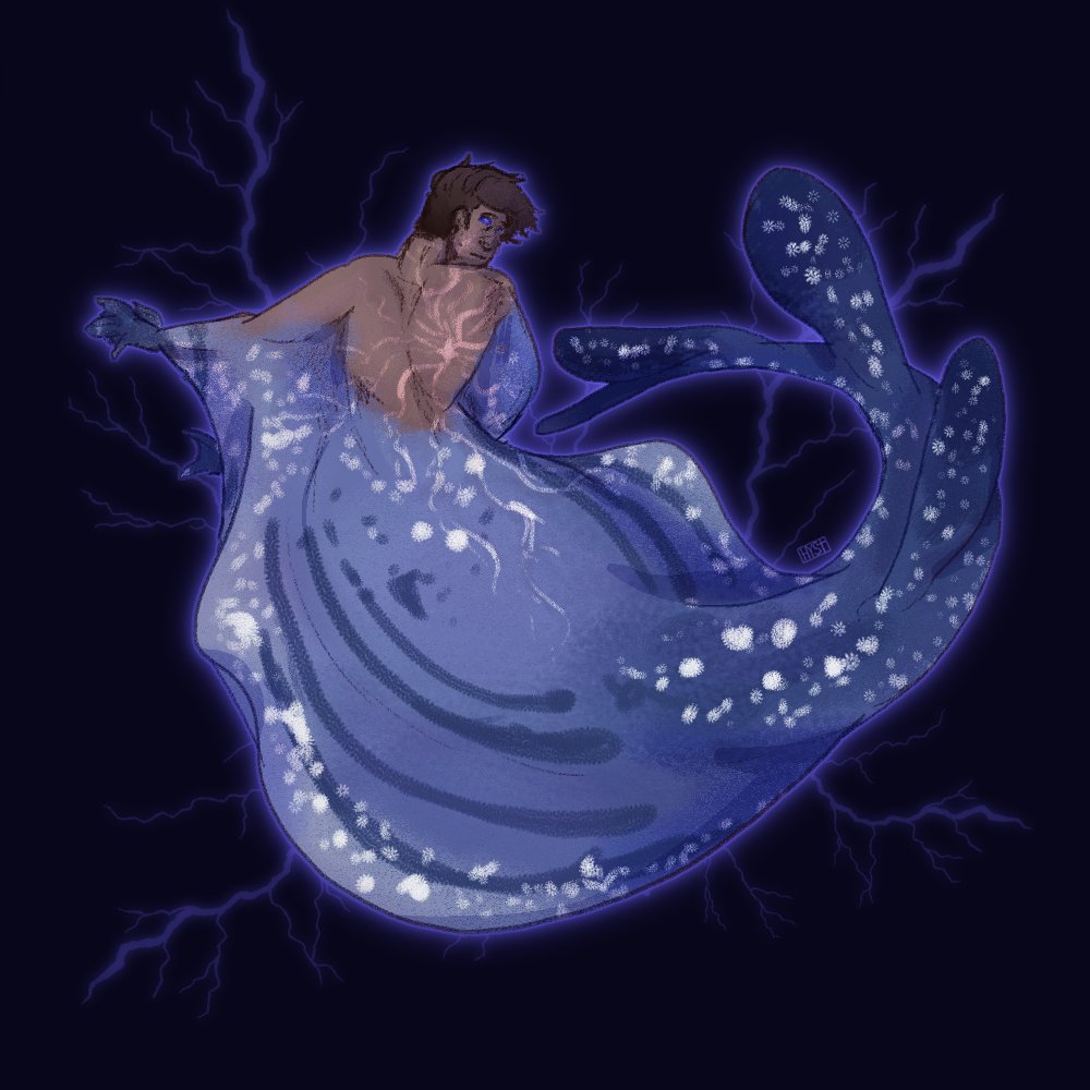 TMA Mermay Day 20: Ornate sleeper-ray Mike Crew  #Mermay2020  #MagnusPod  #TMA