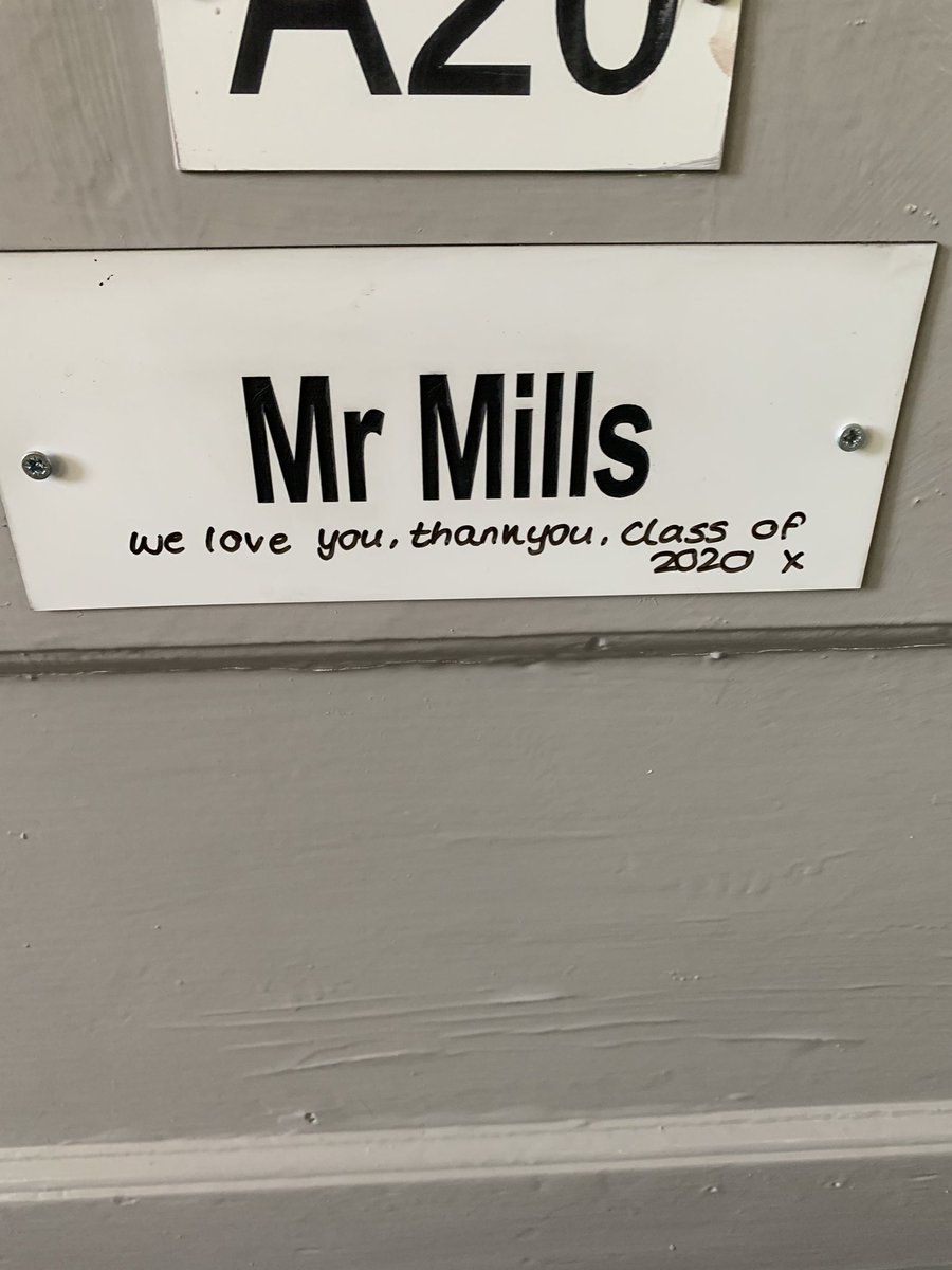 Just been to school to clear my desk and found this - hope you used a permanent pen😀hope to see my Year 13 on results day all being well