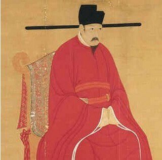 Or this idea, inspired by the court during the Song Dynasty, where the official doesn't look too happy, either, perhaps contemplating the persistent risk of infection, despite his hat. via  @aoziparis