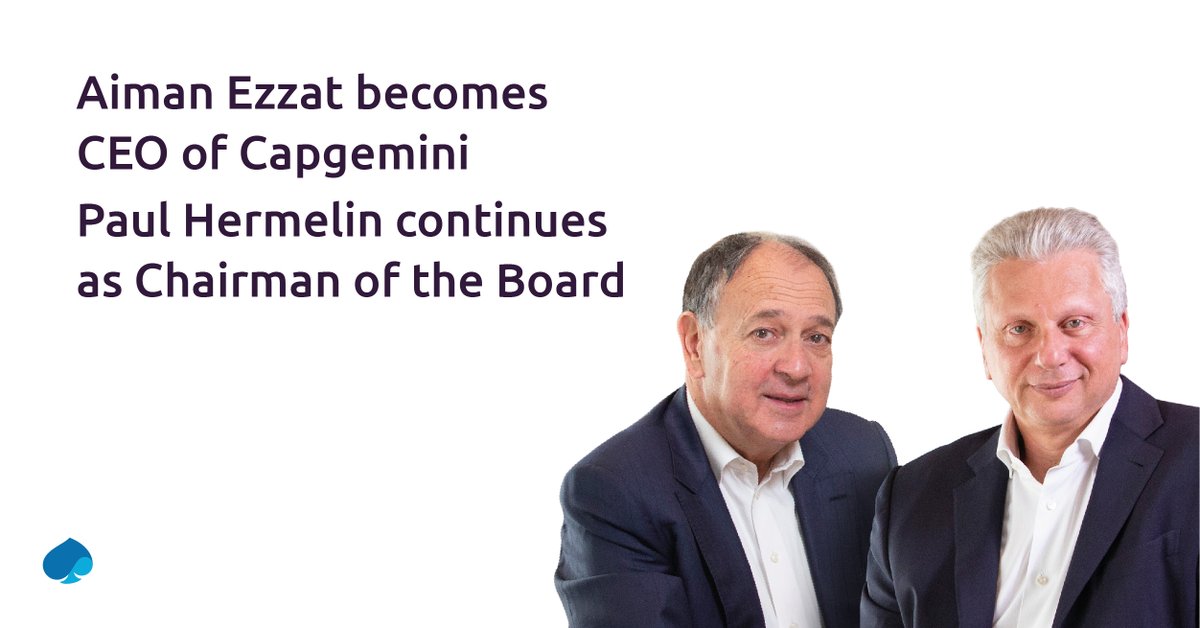 We are pleased to announce that today Aiman Ezzat (<a href="/aiman_ezzat/">Aiman Ezzat</a>) becomes CEO of the Capgemini Group. bit.ly/3bLIl89