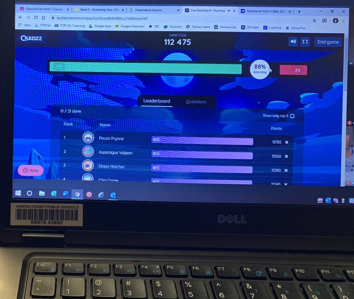 SouthCountyMS's tweet photo. Students in Math 7 Honors participating in an interactive game learning about independent and dependent variables #MarvelUSMustangs @pakownacki @Region4FCPS https://t.co/LvRcAWlFEZ