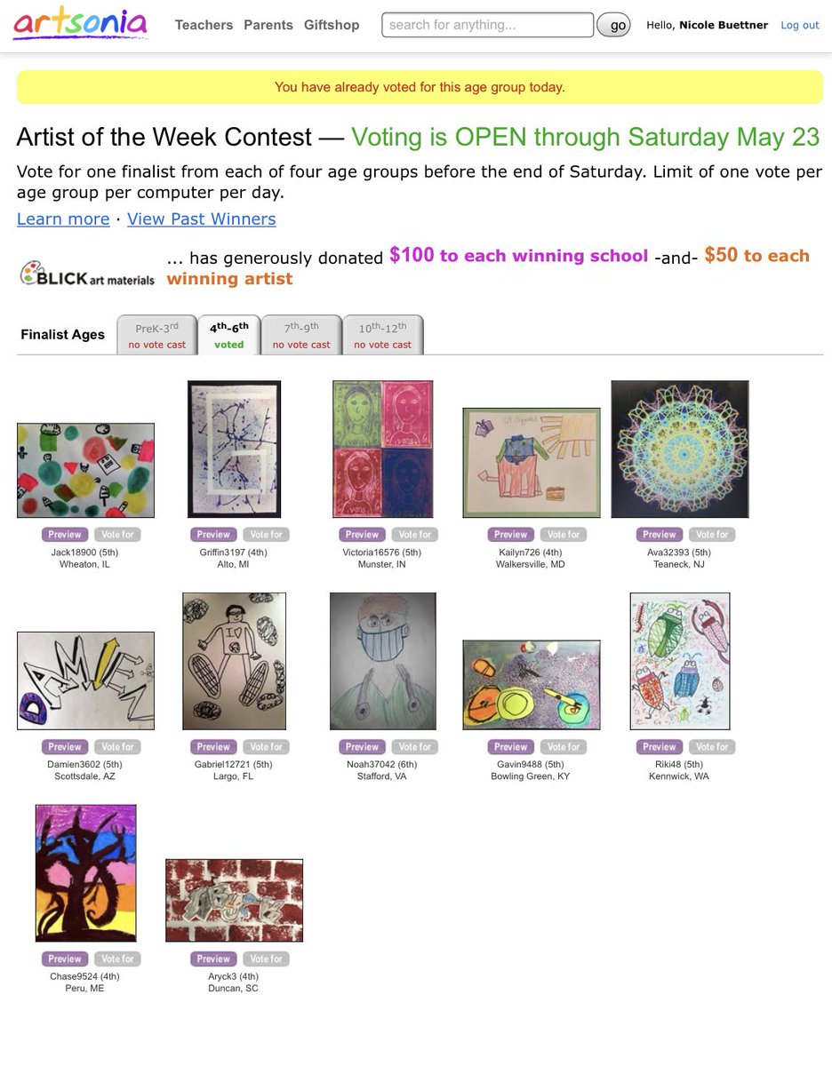 Vote for Jack from Briar Glen! artsonia.com/museum/aotw/vo…