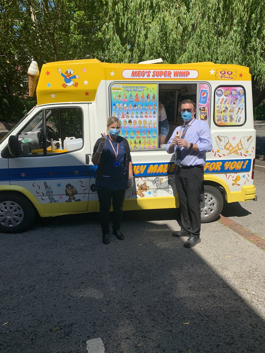 HouseAshbourne's tweet photo. Sunny days call for mr whippy! 🍦🍨
#icecream #carehome #StayHome https://t.co/Zog997WKYj