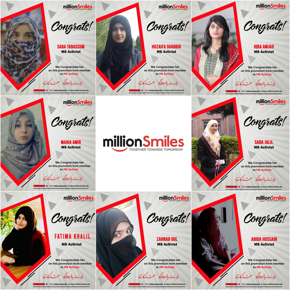 MillionSmilesPK's tweet photo. Hard work beats talent when talent doesn't work hard. 

We #MillionSmiles is profoundly promoting the members of Million Smiles from #TwinCities to Second Membership Rank MS Activist.

Congratulations to all of you for your promotion.

ہرفرد ہے ملت کے مقدر کا ستارہ https://t.co/rkddsH56CO