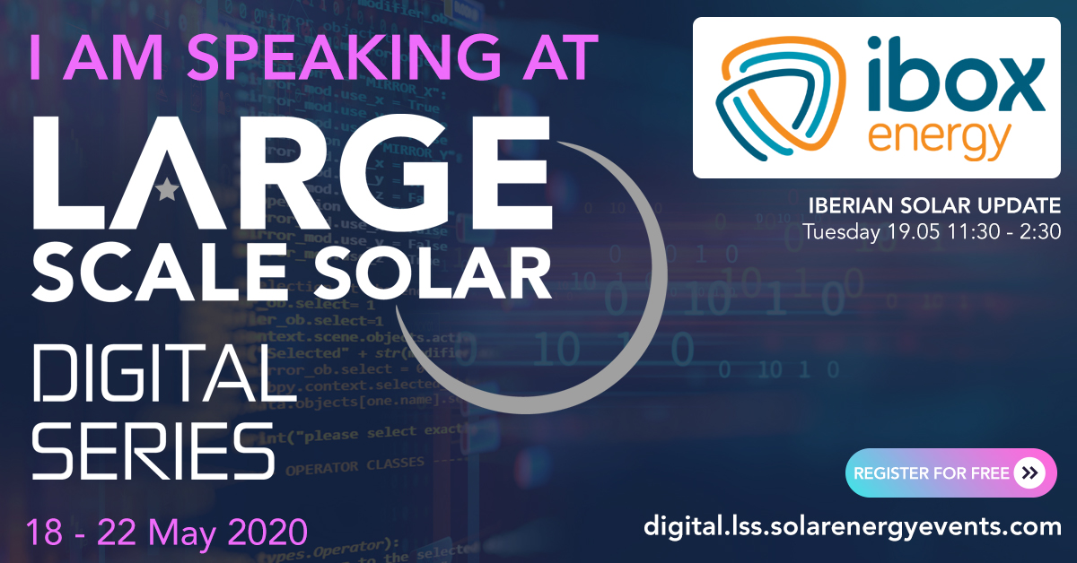 iboxenergy's tweet photo. Some assets have been overvalued in the past few years in Spain and we will see many of them for sale      @LambertoCamach2 webinar #LSSDS #DigitalSereies @pv_tech @_SolarEnergy https://t.co/iLWAZr903c https://t.co/G83xnEb2Ru