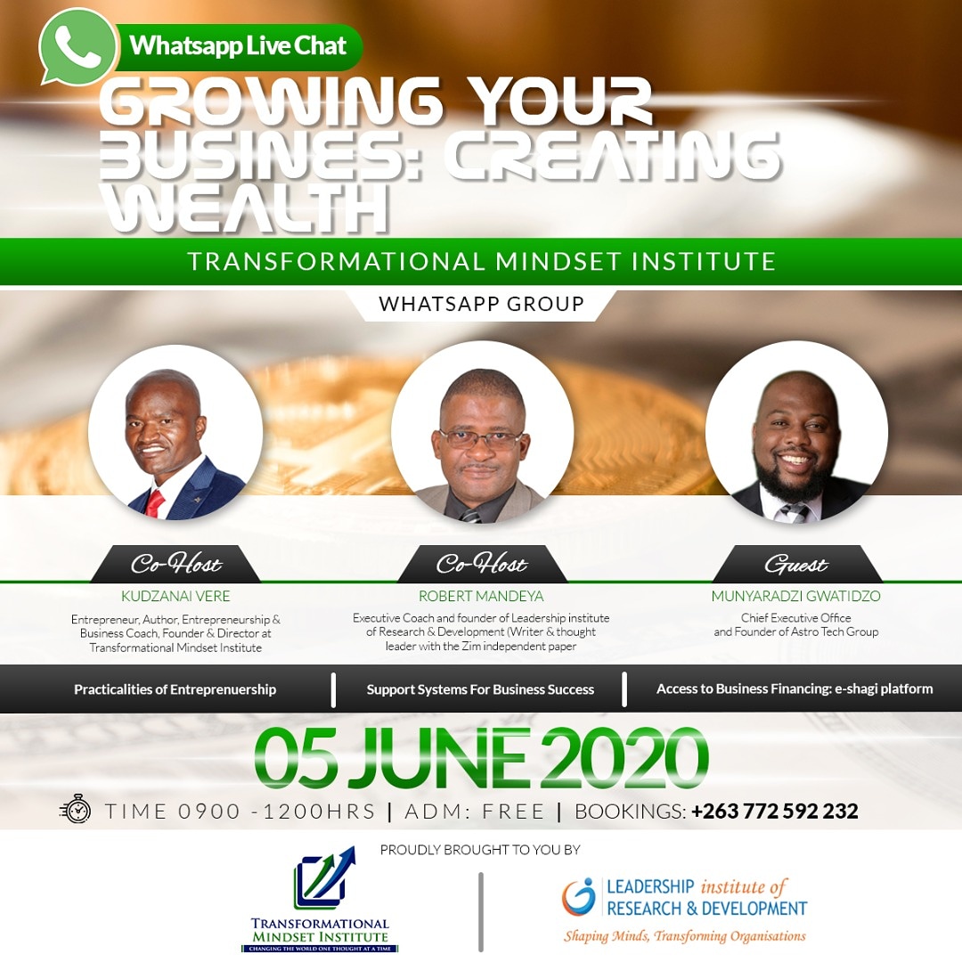 mandeya_robert's tweet photo. Growing your Business and Creating Wealth under these difficult circumstances requires us to Deconstruct and Reconstruct our mindset. Join us on this WhatsApp Serminar as we explore this issue and more... #executivecoaching #leadershipcoaching #businesscoaching #selfleadership https://t.co/U4GoJgp1f1