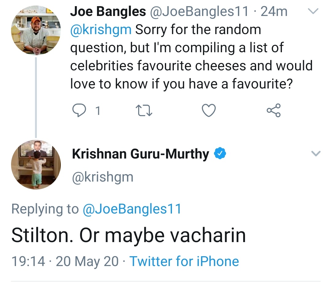 A massive thank you to the AMAZING  @DonCheadle for your favourite Brie choice, to  @StephenGraham73 and  @krishgm for your delectable cheese choices and to  @daraobriain for replying, albeit keeping those cards close to your chest.Humbled by all of your time and replies. 