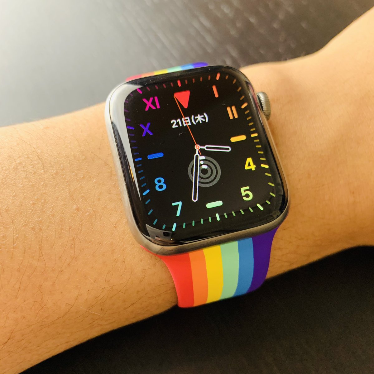 エザキ Apple Watch Journal Ios13 5にアップデート後 Apple Watch を一度再起動することで 無事にレインボーカラーの文字盤が すべて使えるようになりましたー やっぱりいいな カリフォルニア T Co C1eexc9y Twitter エザキ Apple Watch Journal Ios13 5にアップデート後 Apple Watch を一度再起動することで 無事にレインボーカラーの文字盤が すべて使えるようになりましたー やっぱりいいな カリフォルニア T Co C1eexc9y Twitter