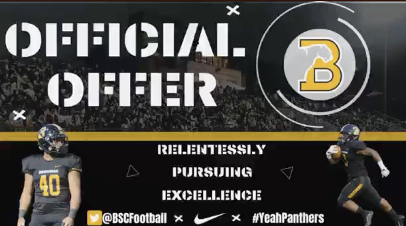 After a great talk with <a href="/JohnPerin/">John Perin</a> I am excited to say I received an offer from Birmingham southern University! <a href="/BSCFootball/">BSC Football</a>  <a href="/dlowery44/">David Lowery</a> <a href="/ChadSimmons_/">ChadSimmons</a> <a href="/FCS_Recruiting/">Paladins Recruiting</a> <a href="/RecruitGeorgia/">Recruit Georgia</a> <a href="/coachjakediesel/">Jake Robertson</a>