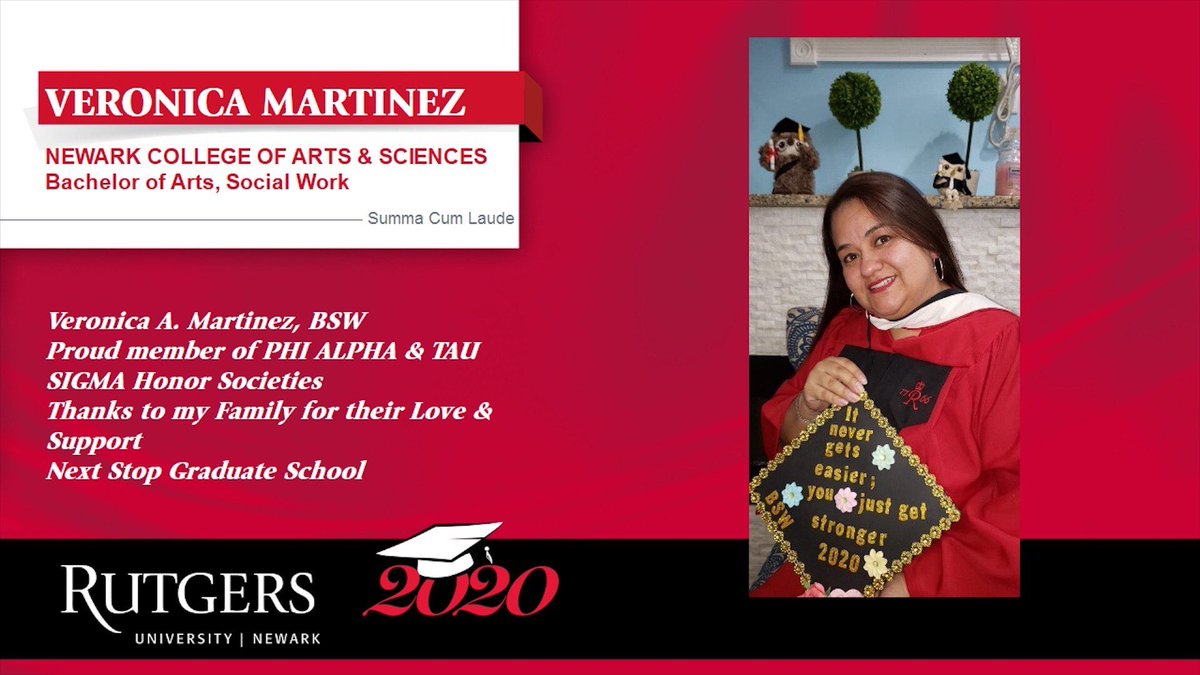HudsonCCC's tweet photo. Congratulations Veronica Martinez, HCCC Class of 2018, on graduating from Rutgers University with a Bachelor of Arts, Social Work! #HCCCAlumni https://t.co/sYNZDBjHKK