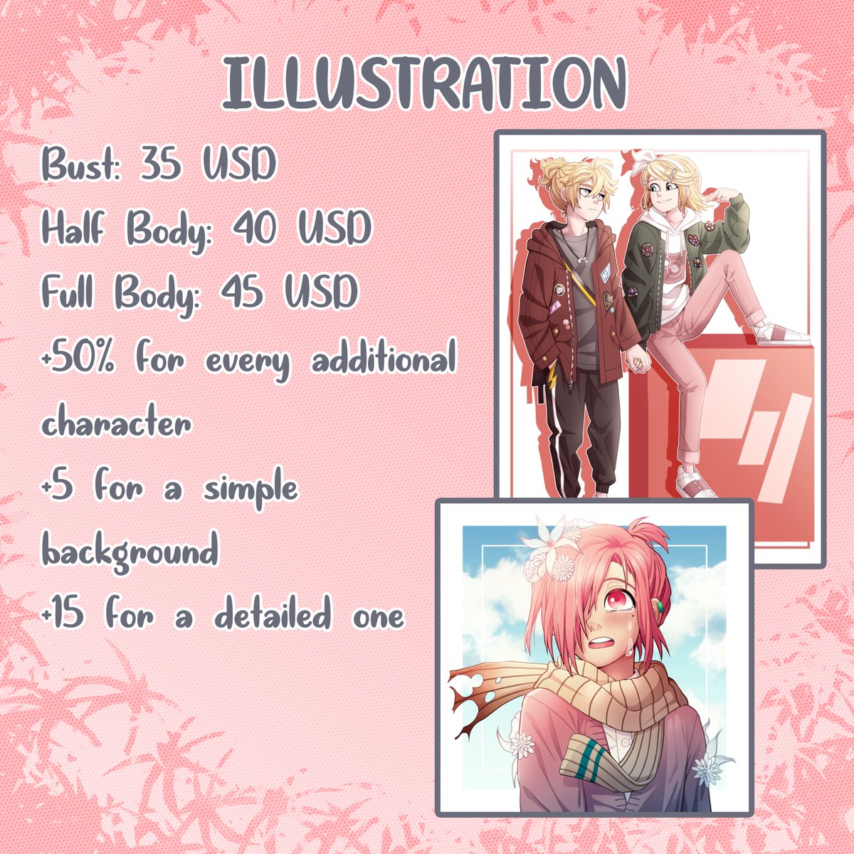 Putting my commission info here since people have been asking, dm me if you're interrested ?