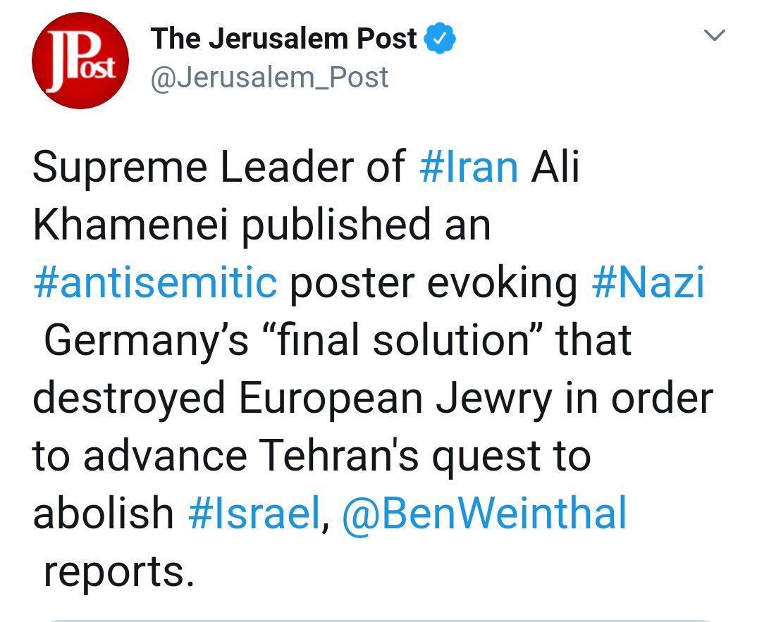 RezaNasri1's tweet photo. "Ultimate solution" was mistranslated as "Final" solution!  Iran's proposal has always been the organization of a referendum- with the participation of Jews, Muslims &amp; Christians- in Palestine to determine its future. Why has Israel distorted &amp; censored Iran's position for years? https://t.co/v9aLq6JT0v