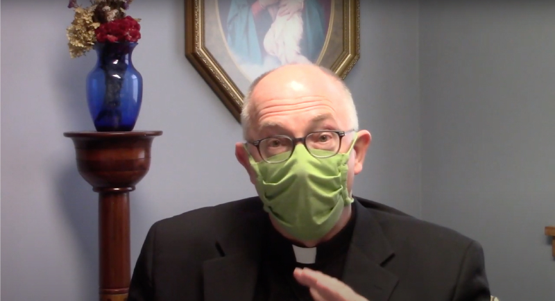 DBQArch's tweet photo. Archbishop Jackels announces the date for reopening parishes in the archdiocese! Watch his video announcement here: https://t.co/FCysifWgAW https://t.co/x7YLiTgaUx