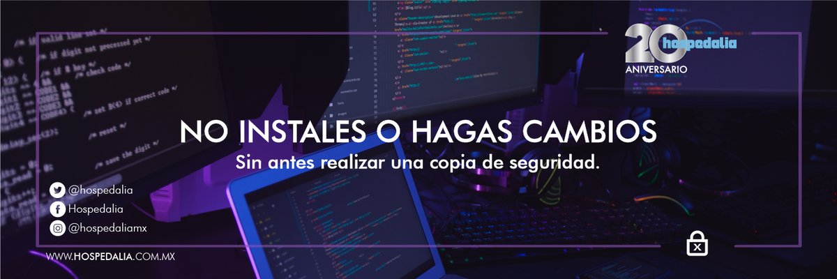 hospedalia's tweet photo. Las copias de seguridad deben ser el primer paso en cada cambio o instalación en tu sitio👉https://t.co/vXRDpANLV1

https://t.co/3Qv8AR1Xax

#plugin #plugindeals #templates #template #homeoffice #trabajoencasa #HostingInfo #alojamientoweb #TrabajoRemoto #negociosonline https://t.co/fSN1Dwq790