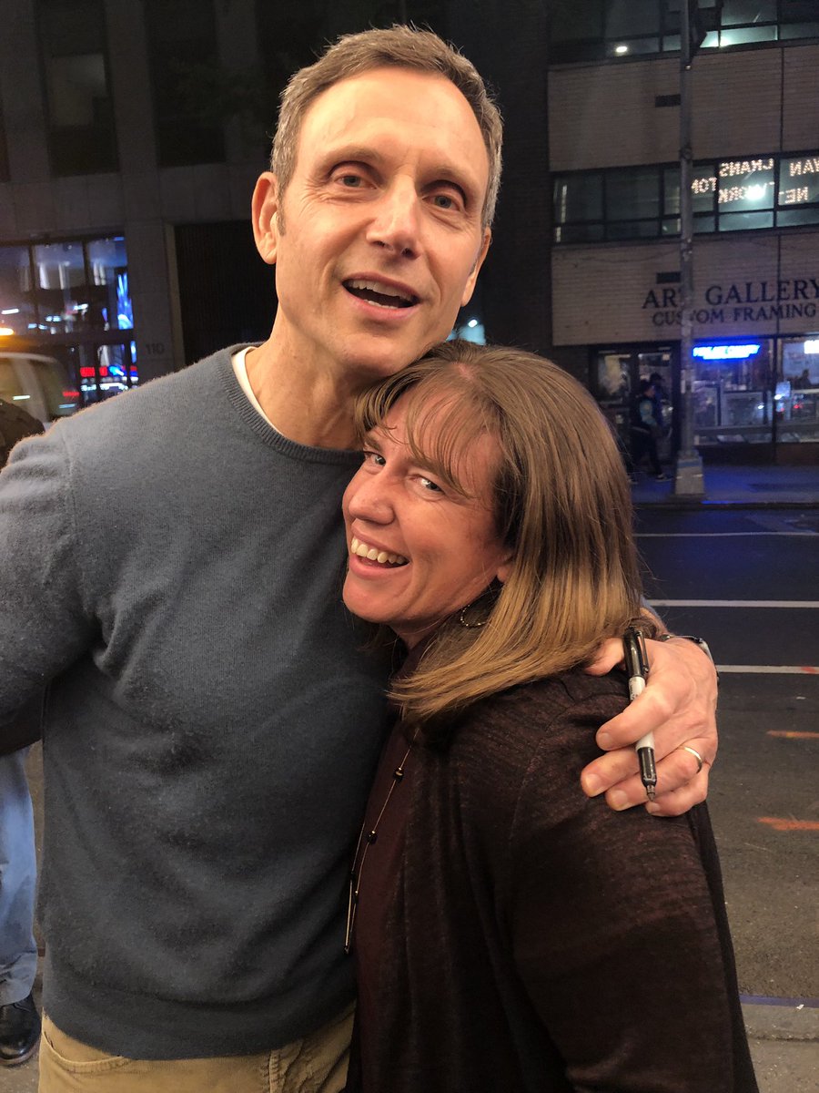 Happy Birthday <a href="/tonygoldwyn/">@tonygoldwyn</a> I hope you enjoy your day as much as I enjoyed this hug!!! Thank goodness I met you before social distancing...🎂🎂🎂🎉🎉🎉😊🤣🤷‍♀️
