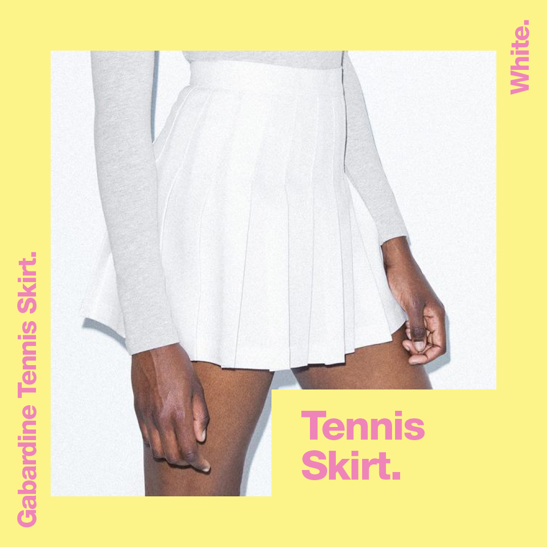 There’s no wrong way to wear this timeless piece. It’s @jaydajetski in the AA Tennis Skirt. 🎾🎾🎾 #AmericanApparel #Retail #AATennisSkirt