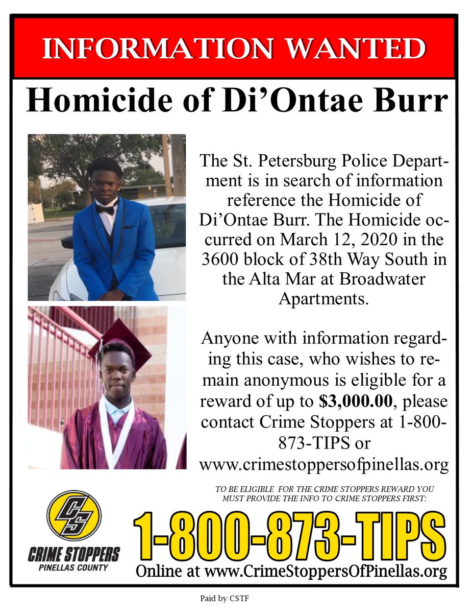 CrimeStopPinCty's tweet photo. Please help identify the person(s) responsible for this homicide.  Please call 1-800-873-TIPS and you will remain anonymous.  If your tip leads to an arrest, you may be eligible for a reward of up to $3000. https://t.co/NG7TVbxc5a