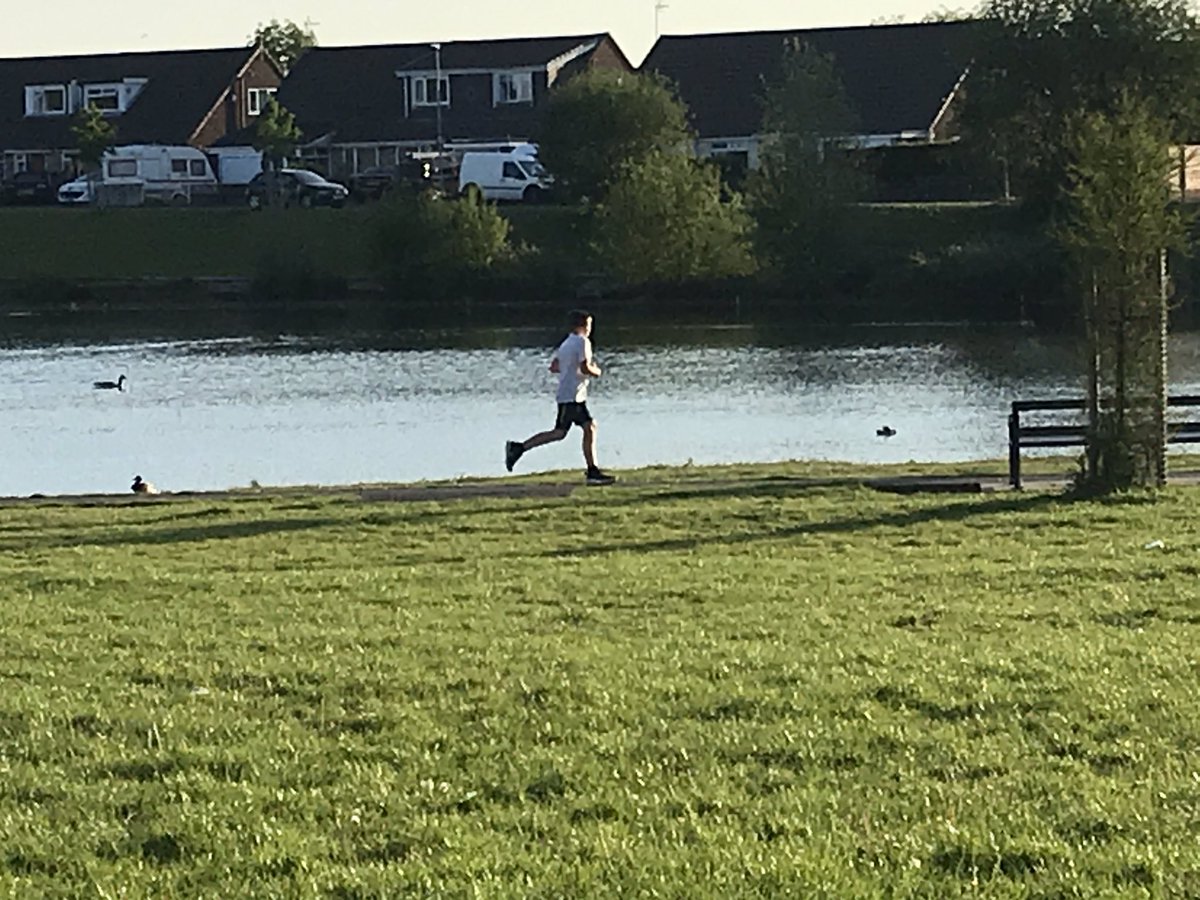 Feeling blessed to have this view every day, ☀️ <a href="/OliverH94909740/">Oliver Holland</a>  is doing 3 laps around the lake every day in lockdown! 💙 <a href="/Eddies_PE/">SEA PE Department</a> #Healthyselfie