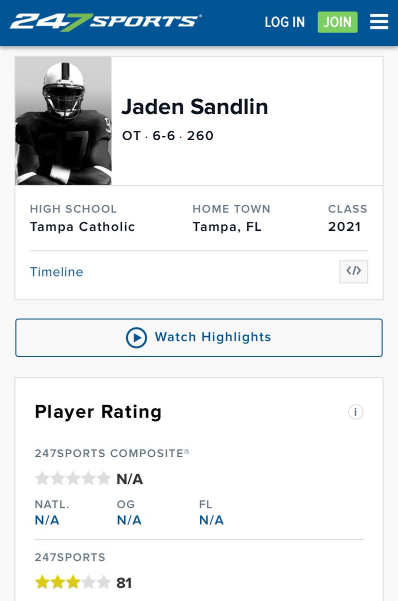 Jadensandlin2's tweet photo. Very blessed to be a 3 ⭐️ @JerisMcIntyre @TC_Football @247Sports @CoachMcClain73 https://t.co/ZtmbjKMV9a